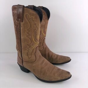 Dingo Women's Brown Leather Mid-Calf Western Boots - Size 6